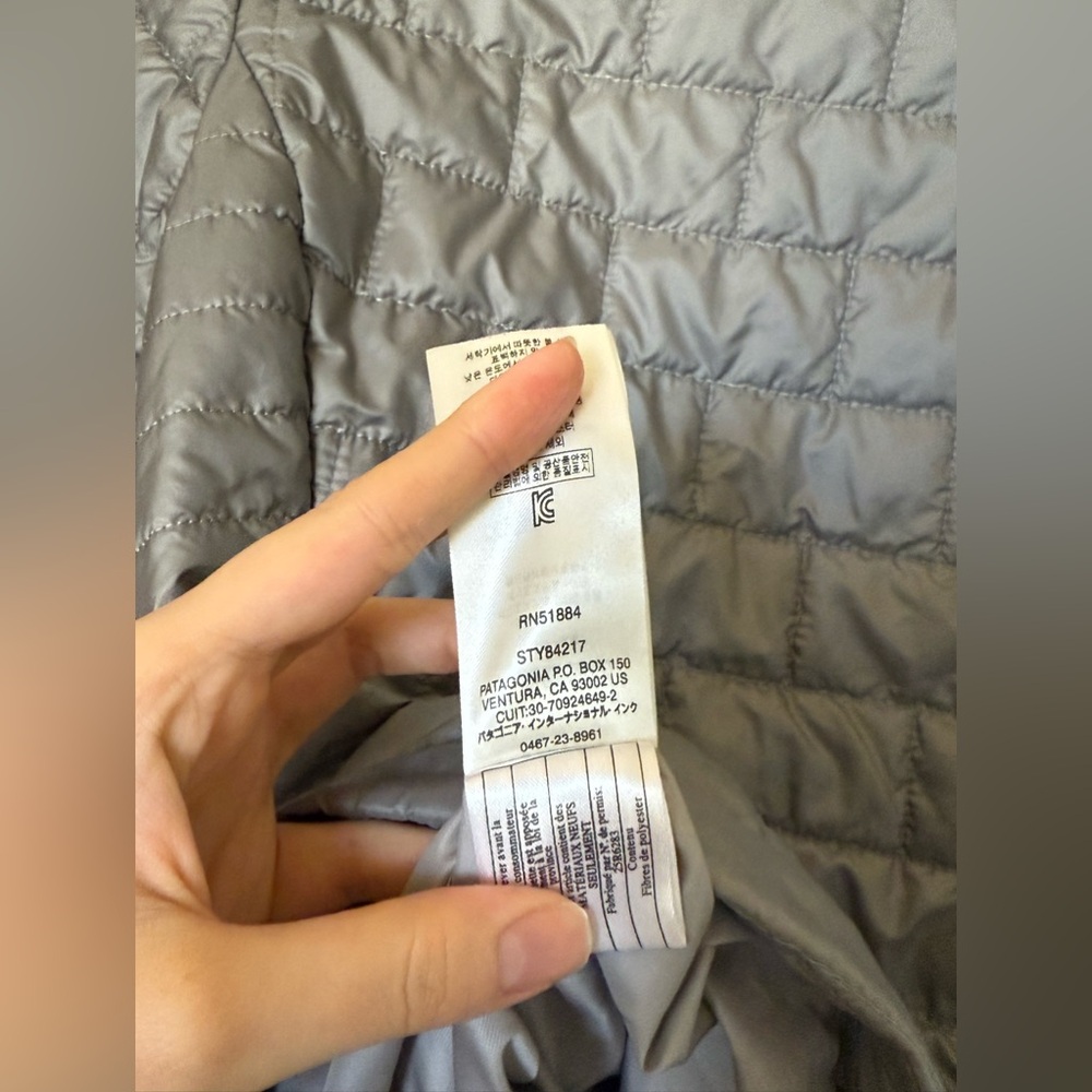 Patagonia Women’s Nano Puff Zip Jacket Size S Gray Lightweight - Picture 5 of 5